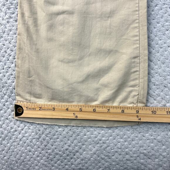 Y2K Abercrombie & Fitch Womens Utility Cargo Flare Pants Khaki Preppy Chino Sz 2 - Picture 10 of 16